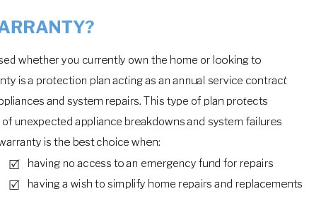 home warranty purchase contract